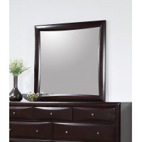 Coaster Furniture 200414 Phoenix Square Dresser Mirror Deep Cappuccino